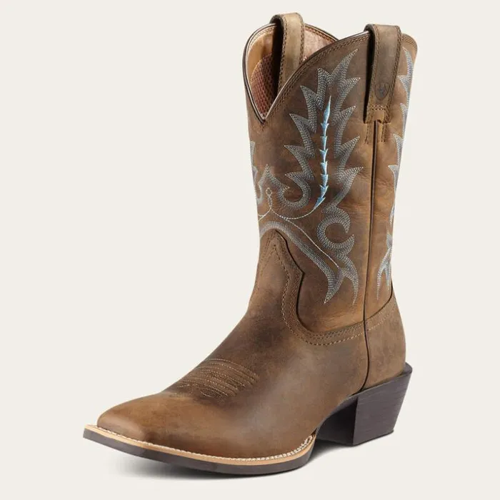 Western Boots Men Ariat Sport Outfitter Western Boot Distressed Brown