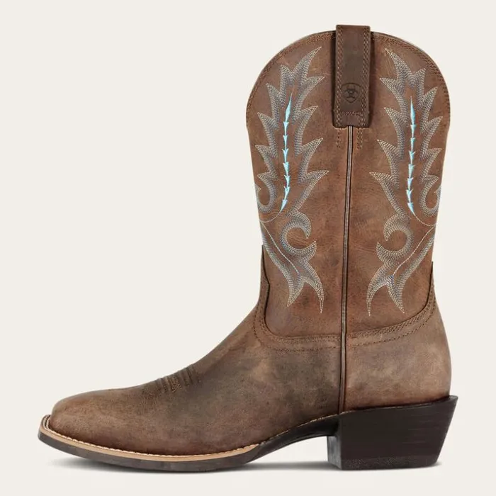 Western Boots Men Ariat Sport Outfitter Western Boot Distressed Brown