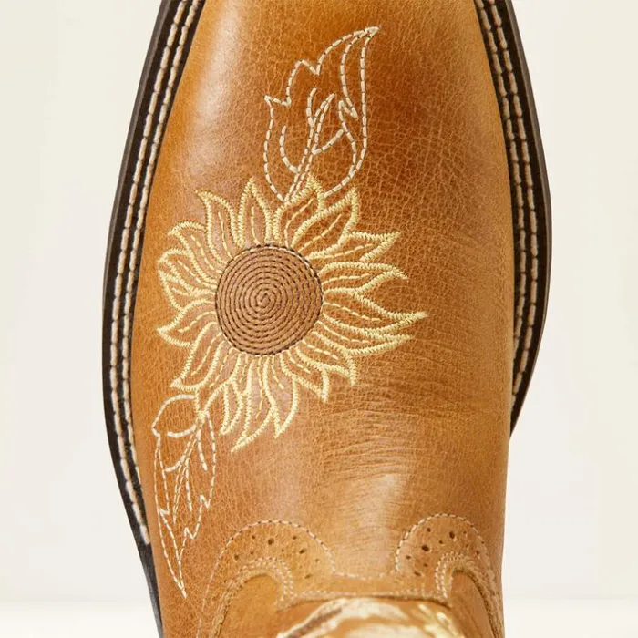 Western Boots Women Ariat Blossom Western Boot Sanded Tan