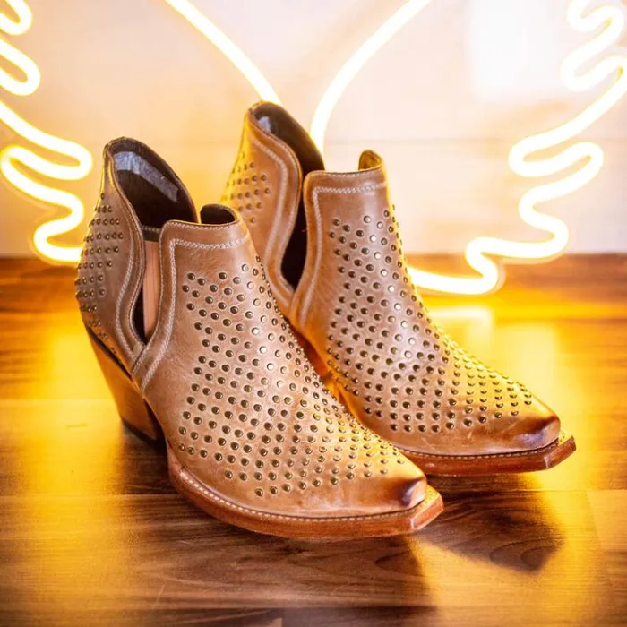 Western Boots Women Ariat Dixon Studs Western Boot Old West Tan Western Boots Women Ariat Dixon Studs Western Boot Old West Tan