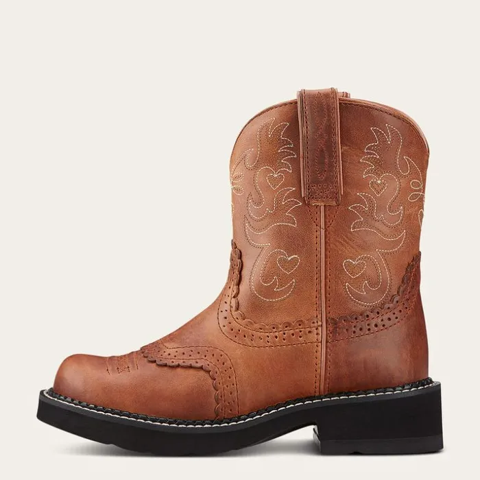 Western Boots Women Ariat Fatbaby Saddle Western Boot Russet Rebel Western Boots Women Ariat Fatbaby Saddle Western Boot Russet Rebel