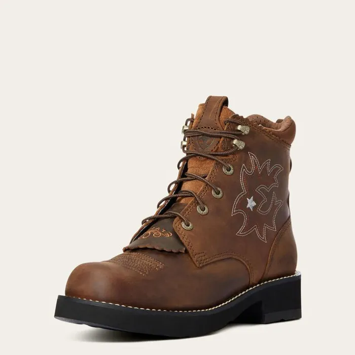 Western Boots Women Ariat Probaby Lacer Boot Driftwood Brown