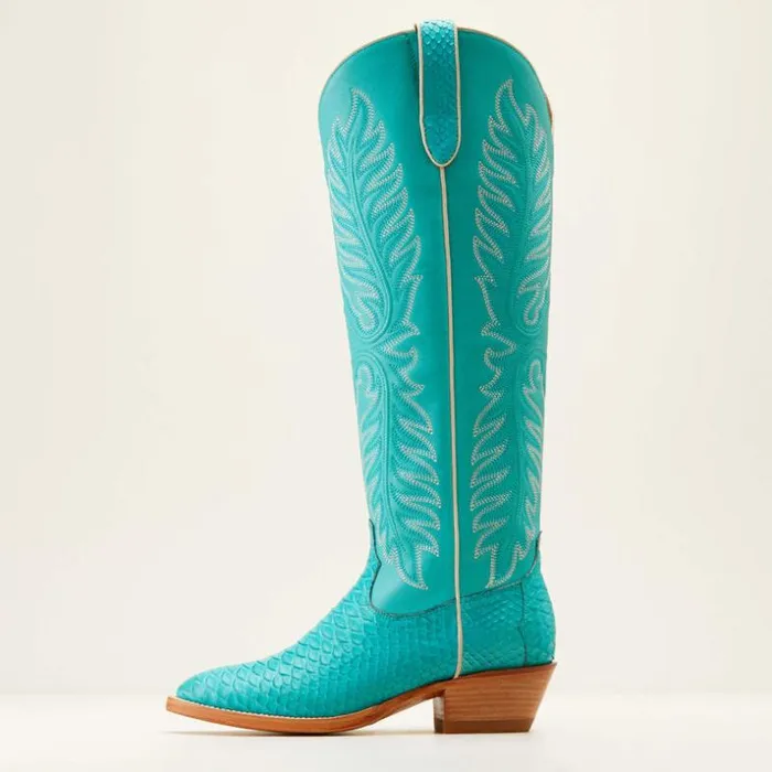 Western Boots Women Ariat Sterling Margot StretchFit Western Boot Blue Oasis Pythonsantorini Western Boots Women Ariat Sterling Margot StretchFit Western Boot Blue Oasis Pythonsantorini