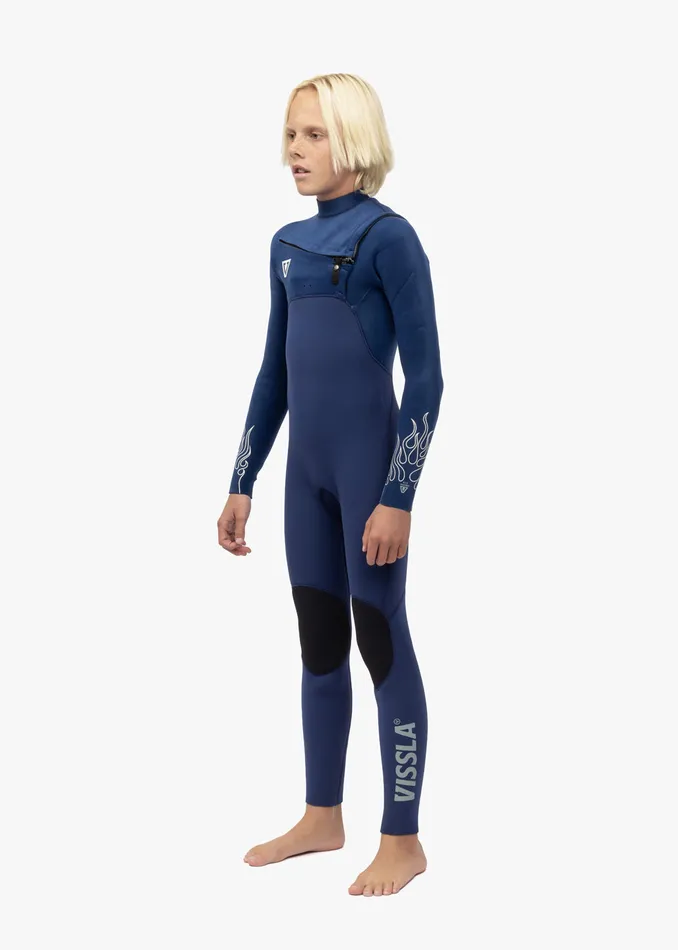 Wetsuits High Seas Boys Fire 43 Full Chest Zip Wetsuit DEEP ROYAL Vissla Youth Wetsuits High Seas Boys Fire 43 Full Chest Zip Wetsuit DEEP ROYAL Vissla Youth