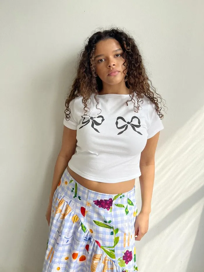Women Alex Tee Double Bows Lisa Says Gah Tops