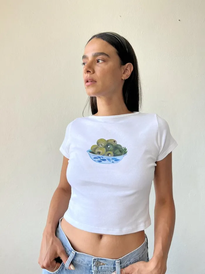 Women Alex Tee Olivebowl Lisa Says Gah Knit Tops