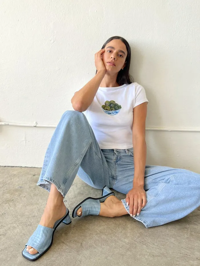 Women Alex Tee Olivebowl Lisa Says Gah Knit Tops