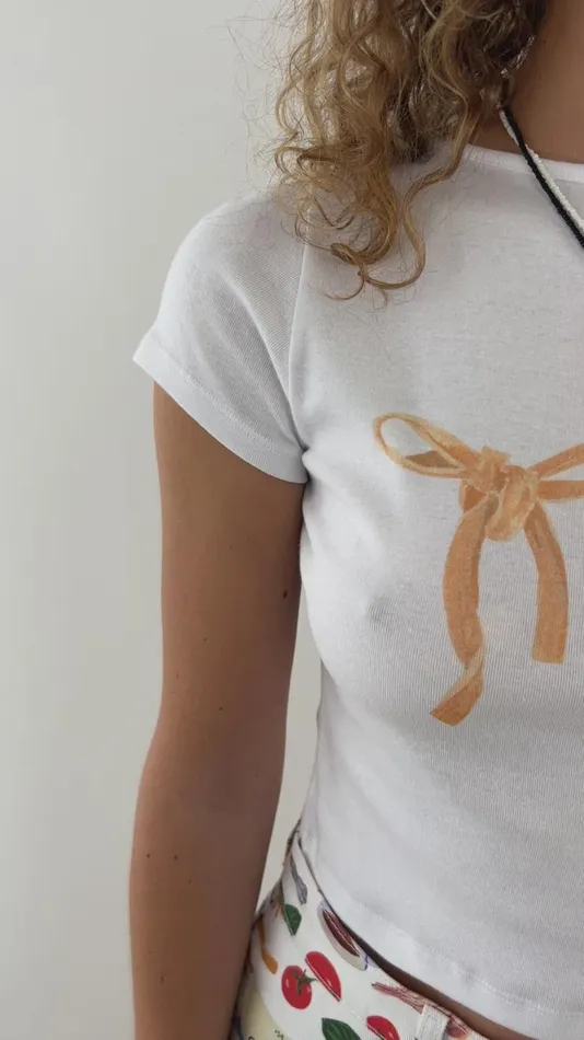 Women Alex Tee Pasta Bows Lisa Says Gah Graphic Tees