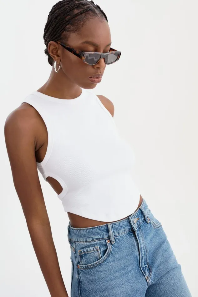 Women ARDA Tank Top White LAMARQUE Tops Women ARDA Tank Top White LAMARQUE Tops