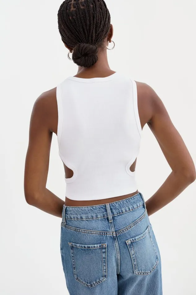 Women ARDA Tank Top White LAMARQUE Tops Women ARDA Tank Top White LAMARQUE Tops