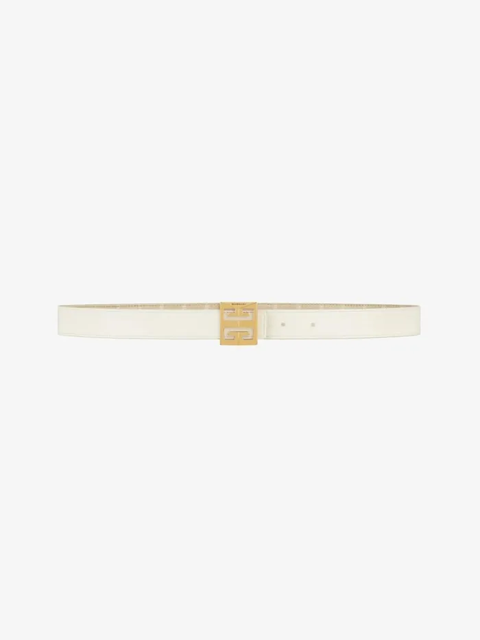 Women Belts Givenchy 4G Reversible Belt In Coated Canvas Natural Beige Women Belts Givenchy 4G Reversible Belt In Coated Canvas Natural Beige