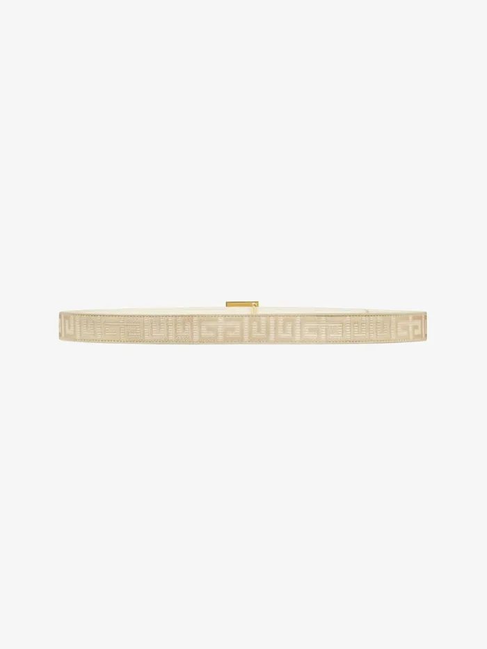 Women Belts Givenchy 4G Reversible Belt In Coated Canvas Natural Beige Women Belts Givenchy 4G Reversible Belt In Coated Canvas Natural Beige