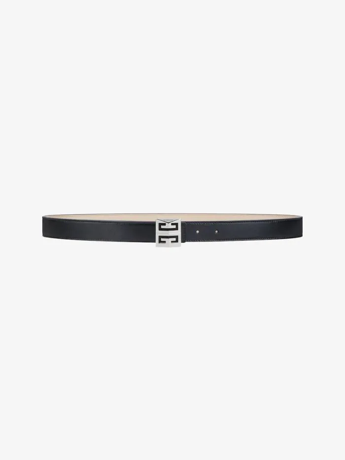 Women Belts Givenchy 4G Reversible Belt In Leather Black
