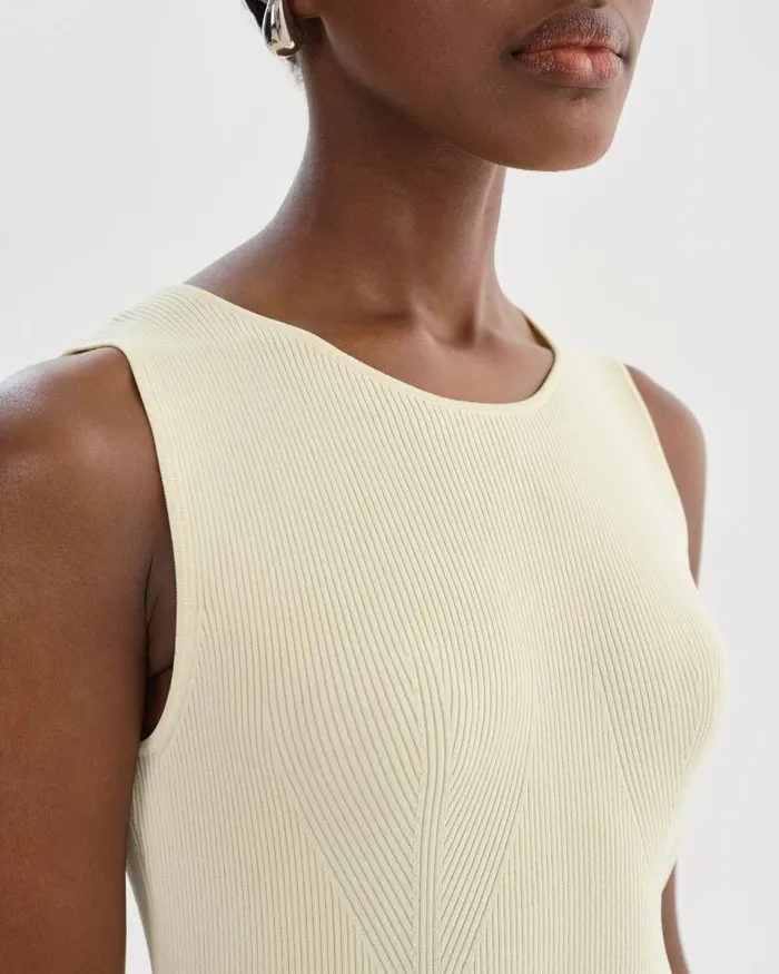 Women BENDITA Knit Dress Lemon Icing LAMARQUE Dresses Women BENDITA Knit Dress Lemon Icing LAMARQUE Dresses