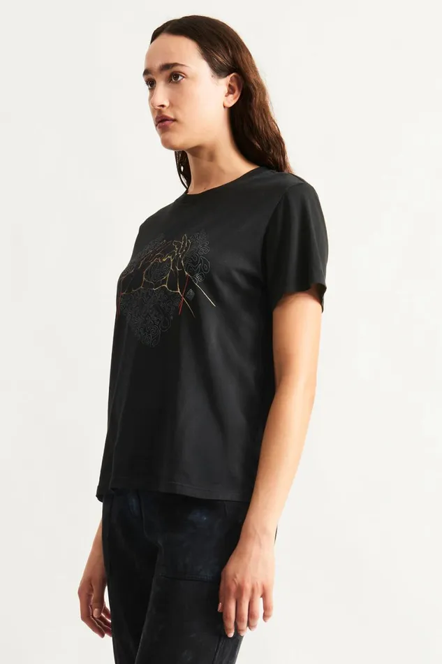 Women Black Betty Tee Raquel Allegra Tops