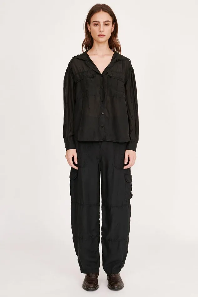 Women Black Westwood Shirt Jacket Raquel Allegra Tops