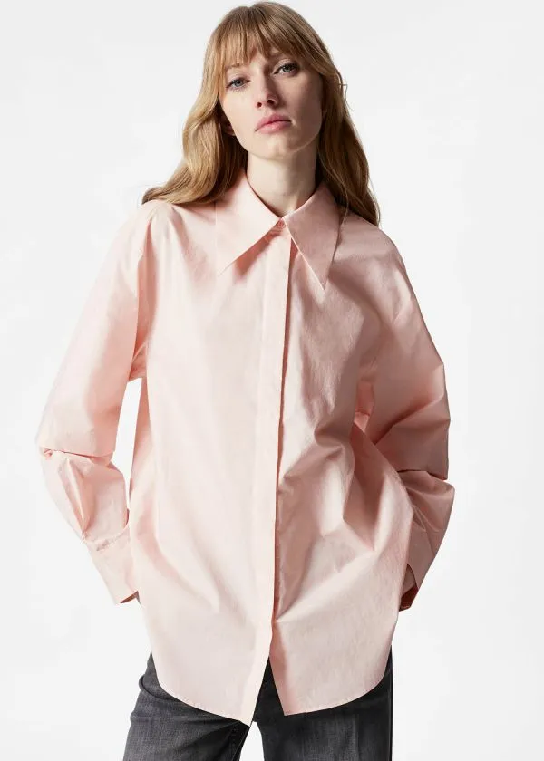 Women Blouses and Shirts and Other Stories LayeredSleeve Shirt Pink