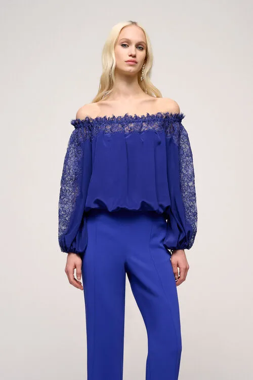 Women Blouses and Shirts Luisa Spagnoli Balia Balia Bluette