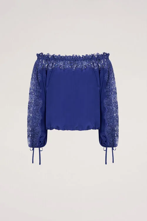 Women Blouses and Shirts Luisa Spagnoli Balia Balia Bluette