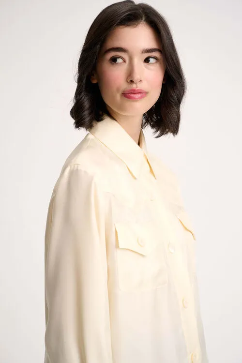 Women Blouses and Shirts Luisa Spagnoli Lecita Lecita Butter Women Blouses and Shirts Luisa Spagnoli Lecita Lecita Butter