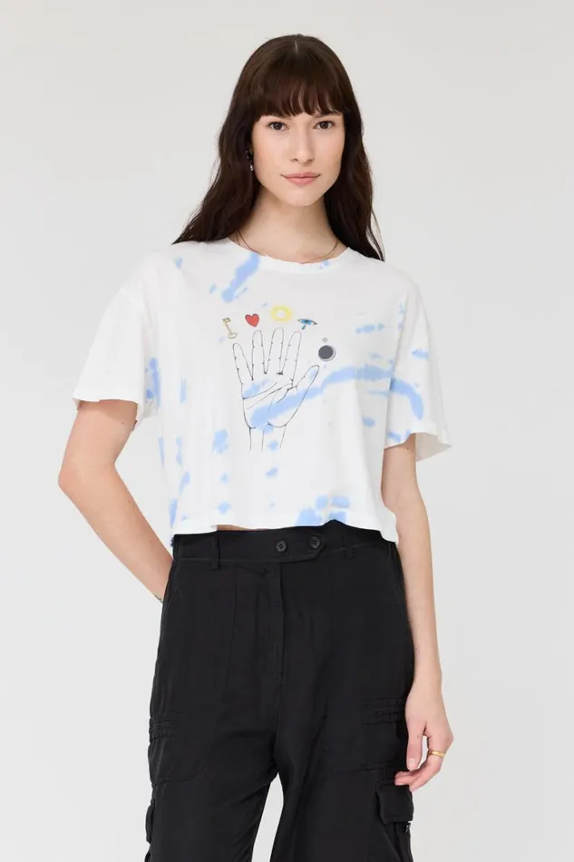 Women Blue TieDye Claudia Tee Raquel Allegra Tops