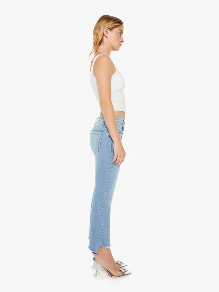 Women Bootcut Mother Denim Petites The Lil039 Insider Crop Step Fray Wash Limited Edition