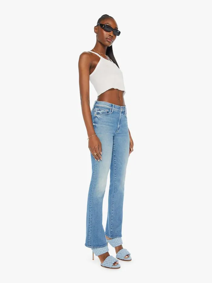 Women Bootcut Mother Denim The Outsider Sneak Wash Flag Me Down