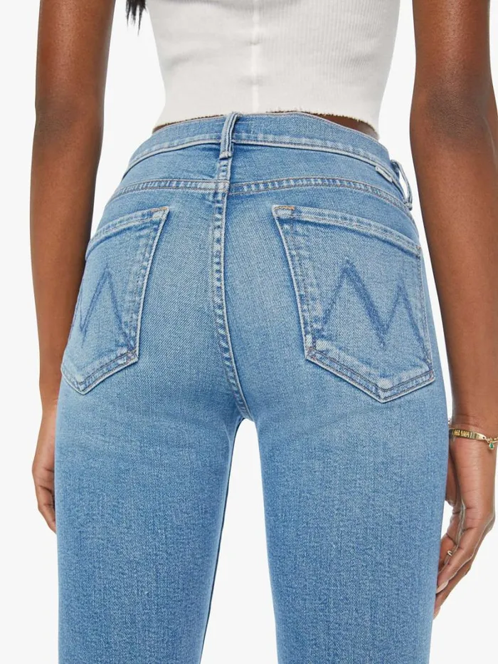 Women Bootcut Mother Denim The Outsider Sneak Wash Flag Me Down