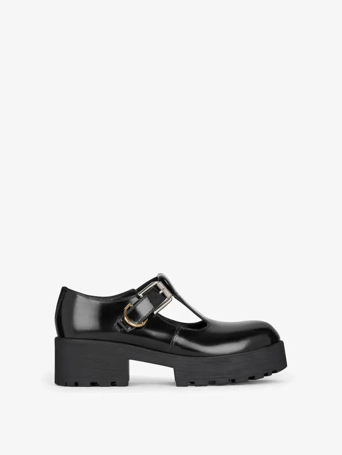 Women Boots and Booties Givenchy Voyou Babies In Leather Black