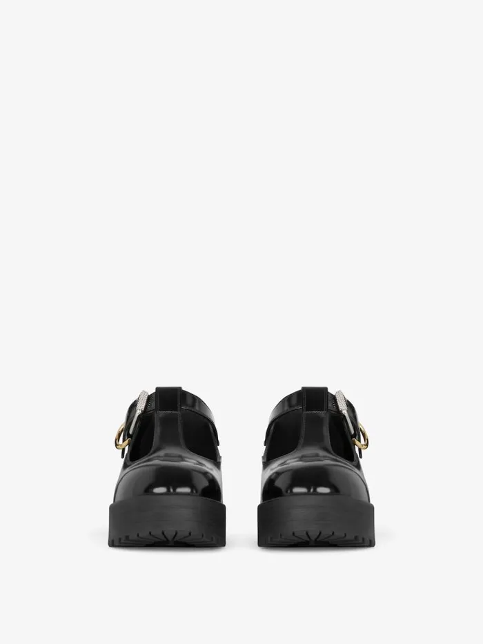 Women Boots and Booties Givenchy Voyou Babies In Leather Black