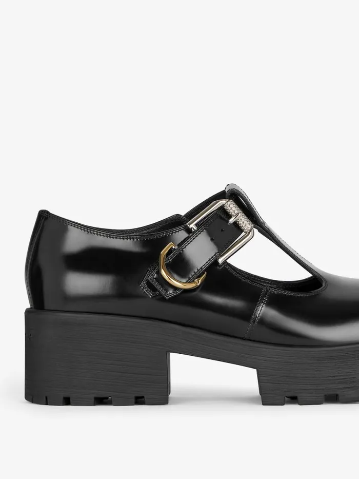Women Boots and Booties Givenchy Voyou Babies In Leather Black
