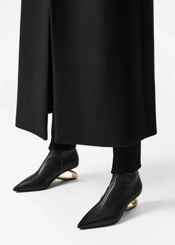 Women Boots and Other Stories Sculptural Heel Ankle Boots Black