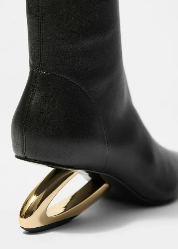 Women Boots and Other Stories Sculptural Heel Ankle Boots Black