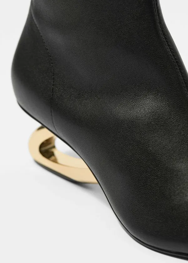 Women Boots and Other Stories Sculptural Heel Ankle Boots Black