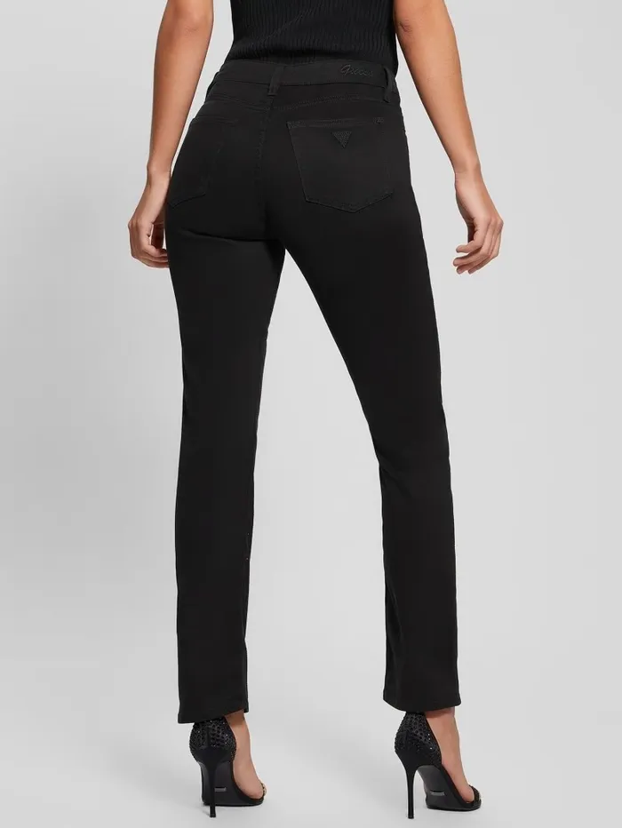 Women Bottoms GUESS Girly Satin Pants Black