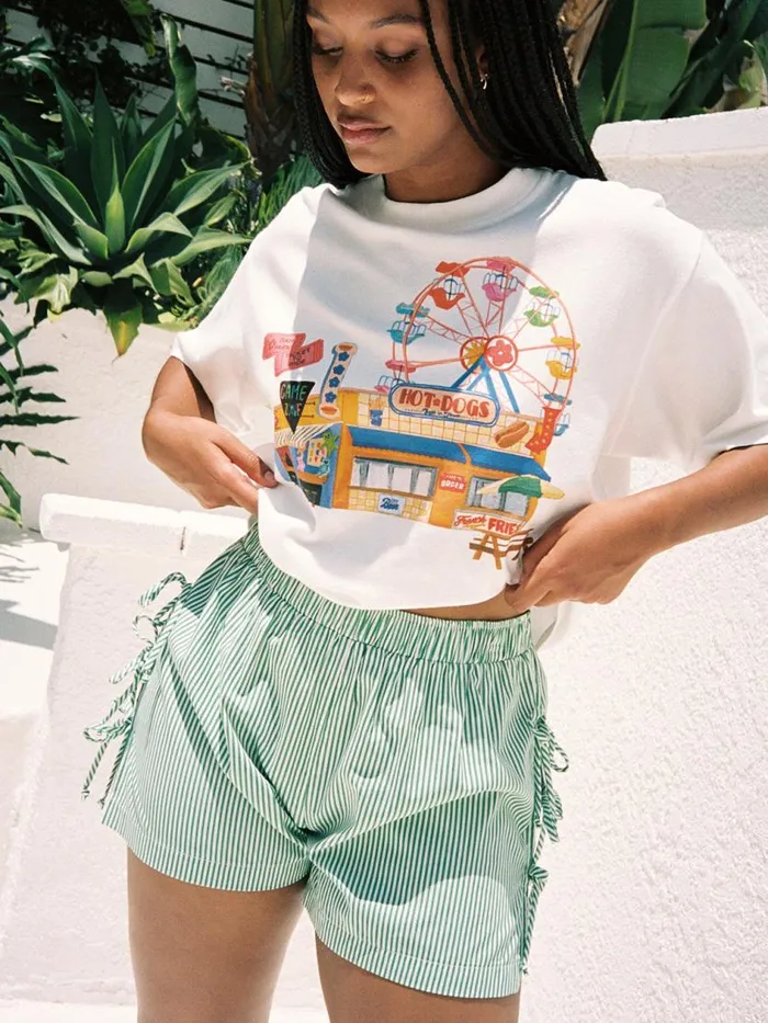 Women Charlie Tee At The Boardwalk Lisa Says Gah Knit Tops