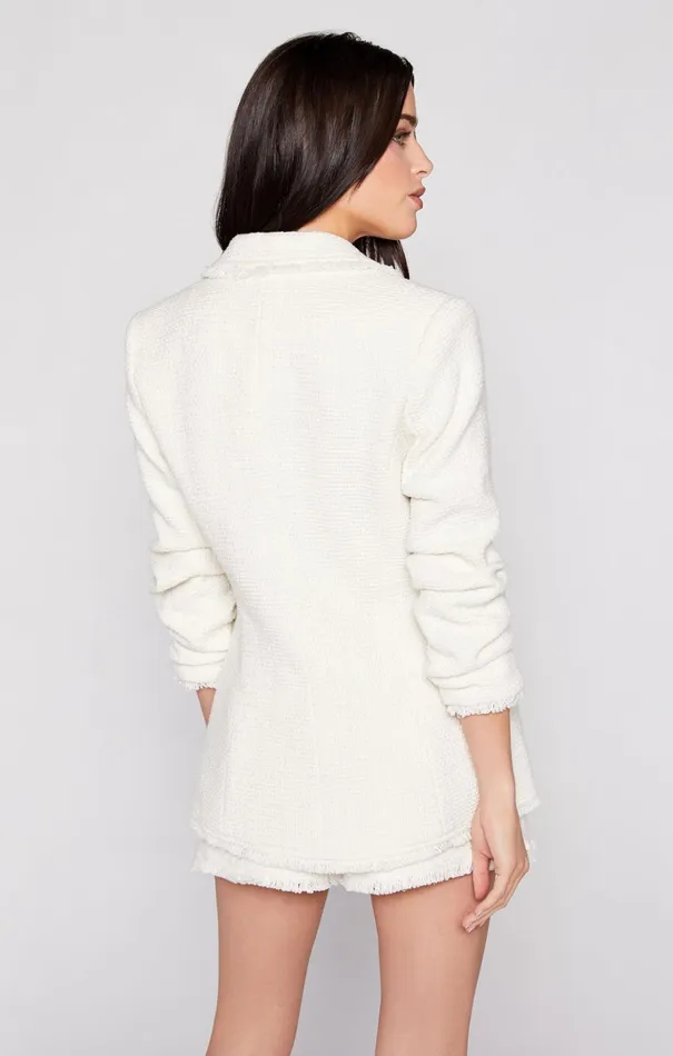 Women Cinq Sept Blazers Boucle Khloe Blazer Gardenia
