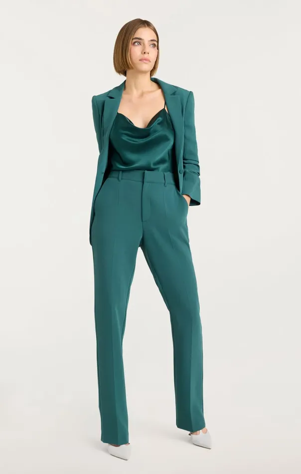 Women Cinq Sept Blazers Crepe Khloe Blazer Green Onyx