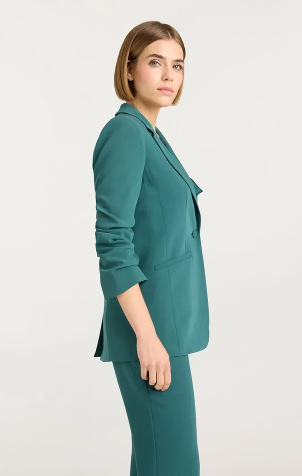 Women Cinq Sept Blazers Crepe Khloe Blazer Green Onyx