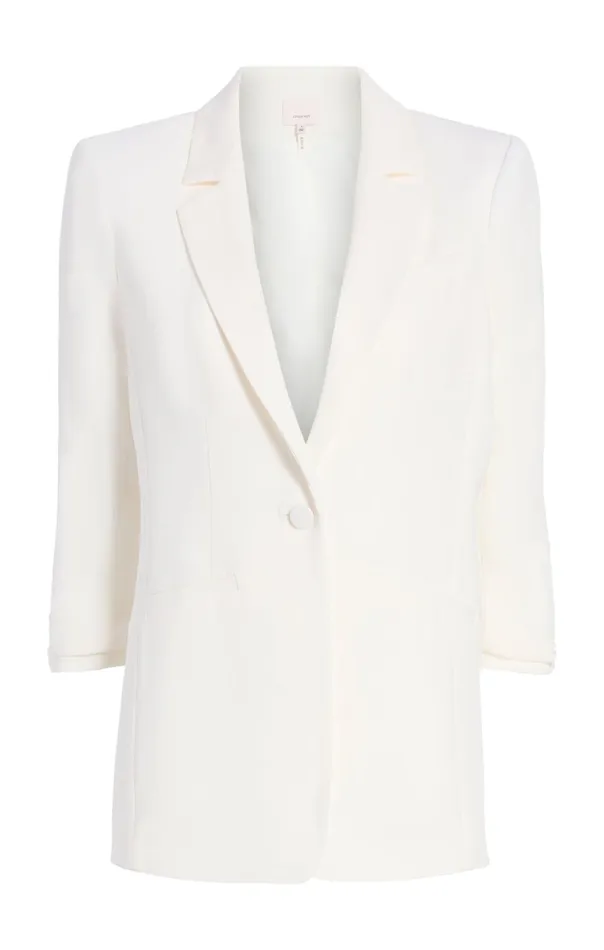 Women Cinq Sept Blazers Crepe Khloe Blazer Ivory