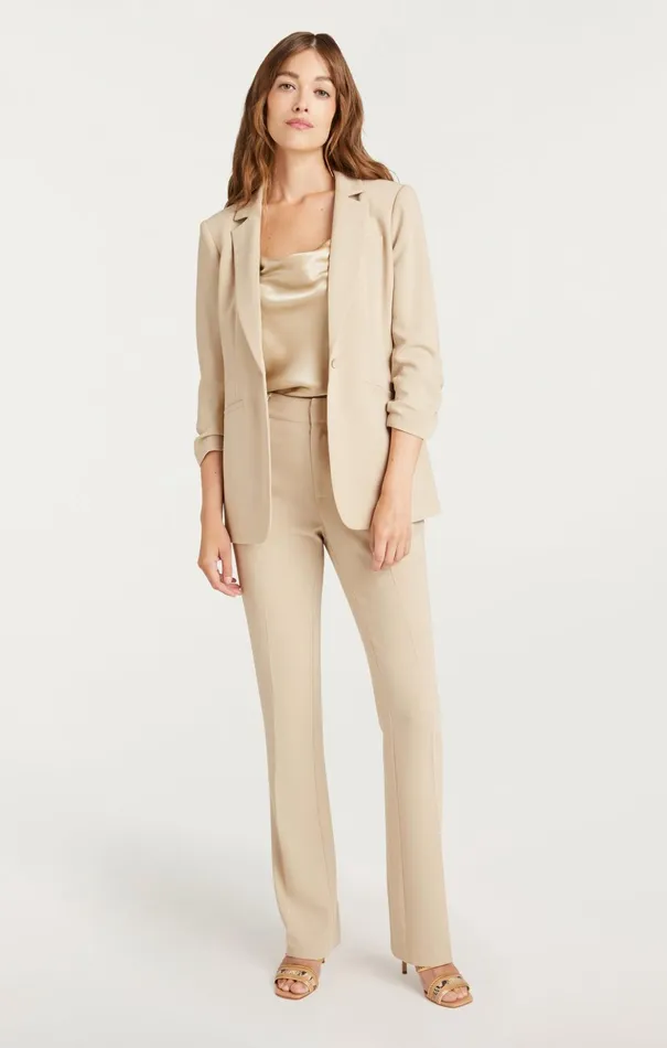 Women Cinq Sept Blazers Crepe Khloe Blazer Khaki