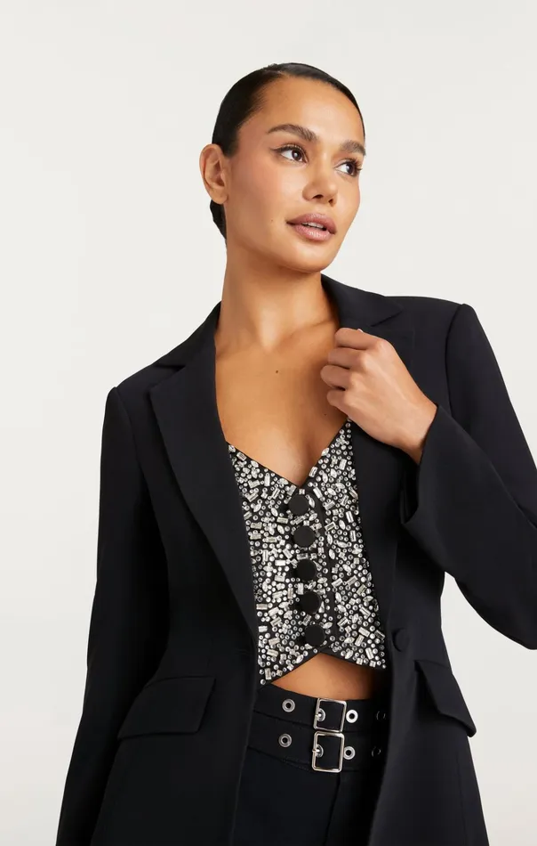 Women Cinq Sept Blazers Cynthia Blazer Black