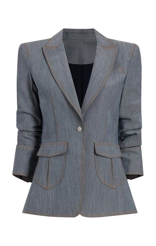 Women Cinq Sept Blazers Louisa Blazer Light Indigo