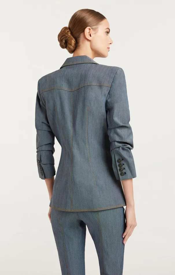Women Cinq Sept Blazers Louisa Blazer Light Indigo