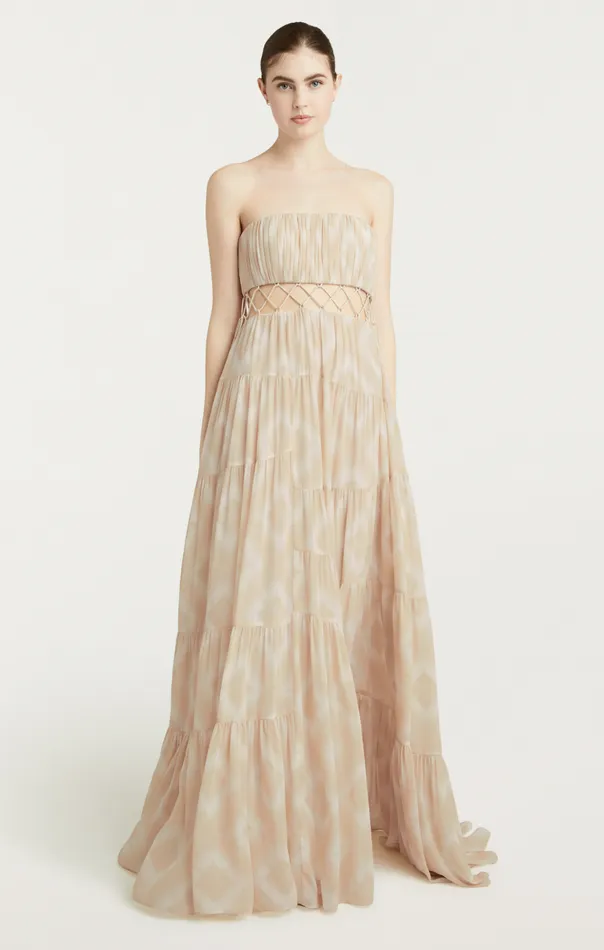 Women Cinq Sept Cocktail and Evening Cora Gown Ivoryplaster