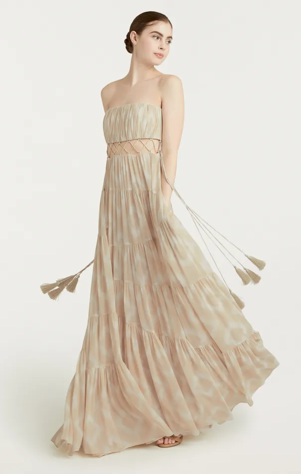 Women Cinq Sept Cocktail and Evening Cora Gown Ivoryplaster