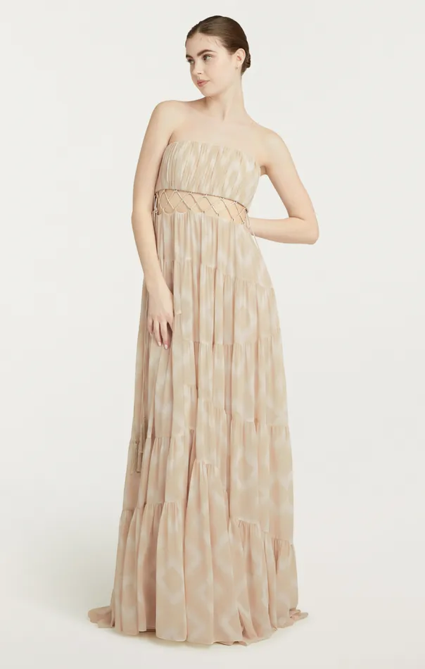 Women Cinq Sept Cocktail and Evening Cora Gown Ivoryplaster