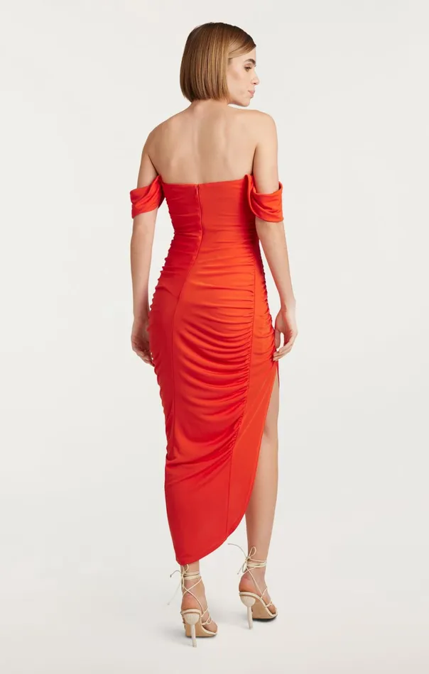 Women Cinq Sept Cocktail and Evening Delaney Dress Deep Tangelo