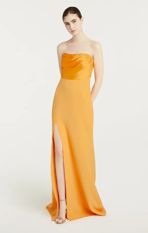 Women Cinq Sept Cocktail and Evening Estela Gown Sunkissed
