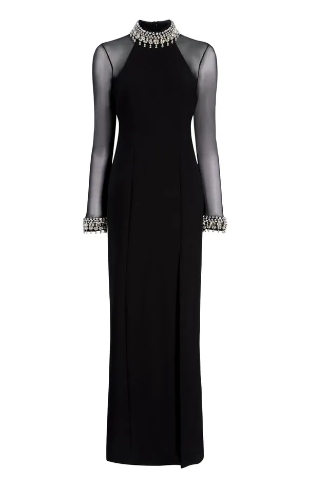 Women Cinq Sept Cocktail and Evening Loretta Gown Blacksilver